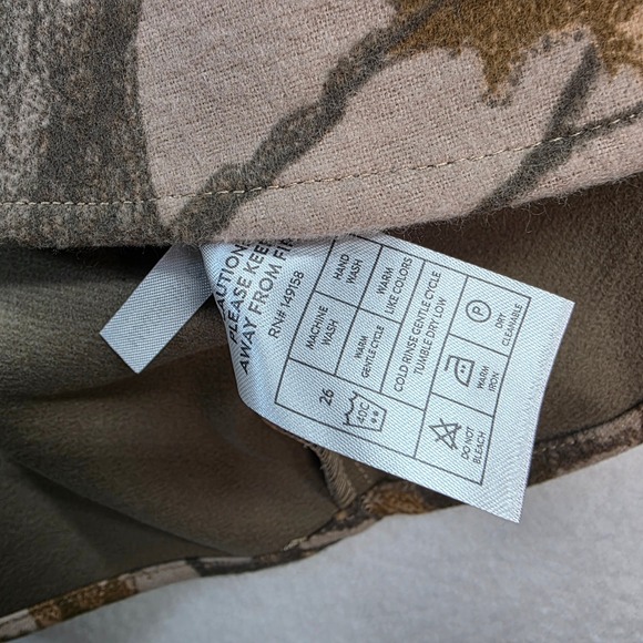 NOMAD Craft+Flow Men's Cozy Thermal Lined Flannel Shacket Burton Camo M NWT - Picture 6 of 10